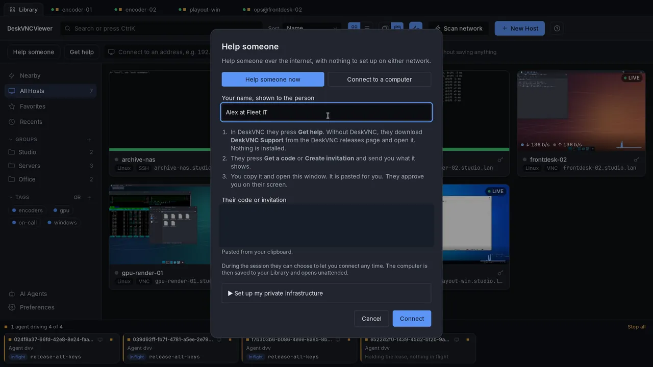 Help someone dialog